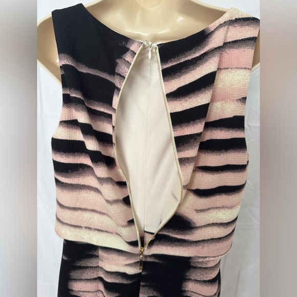 Ivanka Trump Black, Pink blush, and cream Patterned Dress - Picture 5 of 15